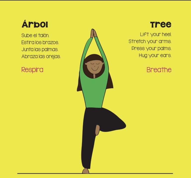 Beneficios de las posturas de Yoga  Bilingüe para Niños